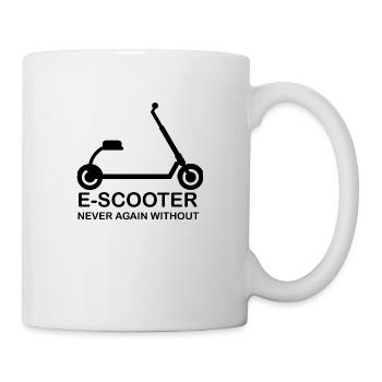 E-Scooter Roller Scooter - Tasse - Weiß - Rechts