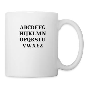 ABC Alphabet Gift Idea École maternelle - Mug blanc - blanc - Droite
