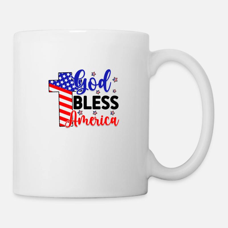 Que Dieu bénisse l’Amérique - Mug blanc - blanc