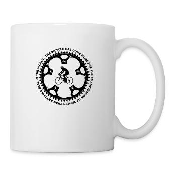 Bicycle and Woman - Mug - white - Right
