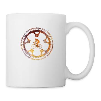 Bicycle and Woman - Mug - white - Right