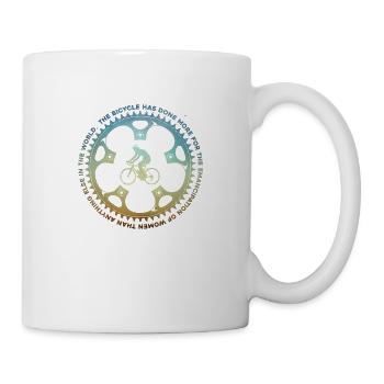 Bicycle and Woman - Mug - white - Right
