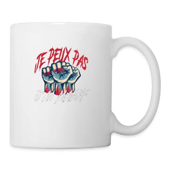 j'peux pas j'ai manif cadeau anniversaire humour - Mug blanc - blanc - Droite