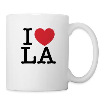 Ich liebe LA | Ich liebe Los Angeles | I Heart LA - Tasse - Weiß - Rechts