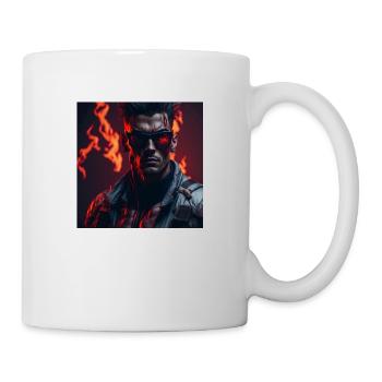Pompier - Mug blanc - blanc - Droite