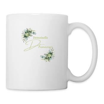 Demoiselle d’honneur floral - Mug blanc - blanc - Droite