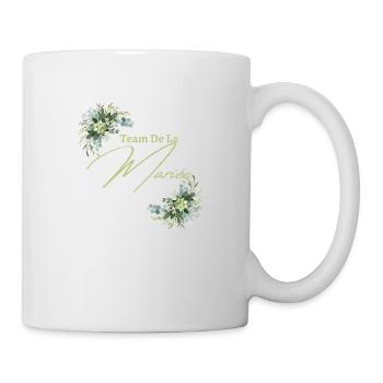 Team de la mariée floral - Mug blanc - blanc - Droite