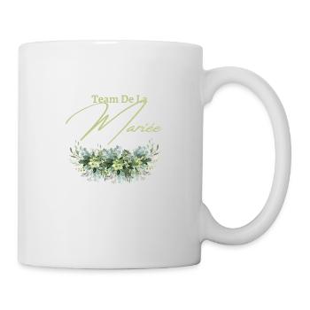 Team de la mariée floral - Mug blanc - blanc - Droite