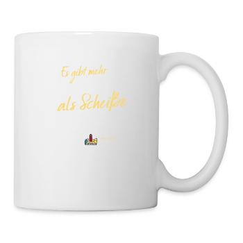 Mehr Geiles als Scheiße - Ostseeweg - Tasse - Weiß - Rechts