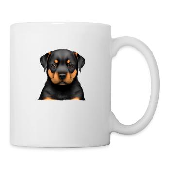 Chiot Chiens Rottweiler Chien Rottweiler Chiot - Mug blanc - blanc - Droite
