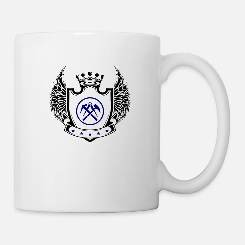 Armoiries du couvreur - Mug blanc - blanc