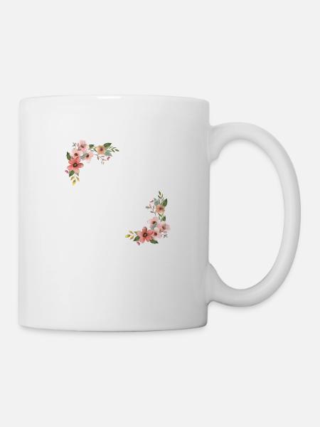 Team de la mariée floral - Mug blanc - blanc