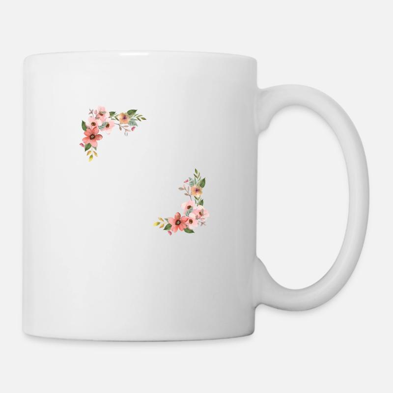 Team de la mariée floral - Mug blanc - blanc