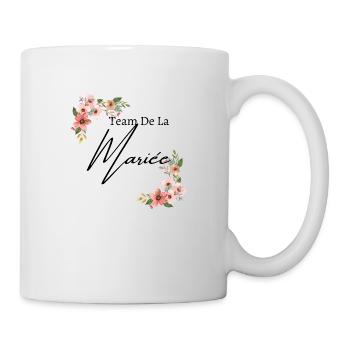 Team de la mariée floral - Mug blanc - blanc - Droite
