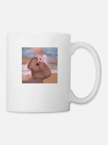 Bunny at the beach - Mug - white