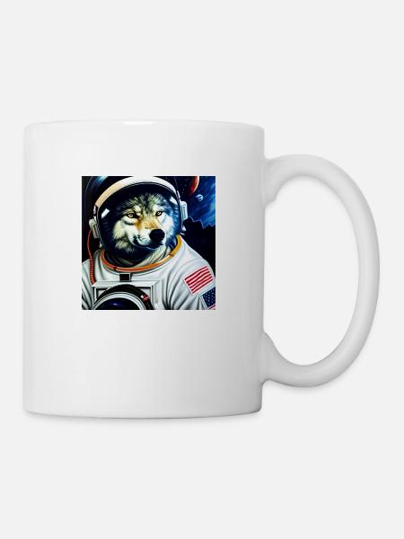AstroWolf1 - Tasse - Weiß