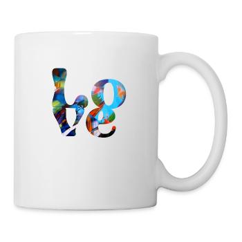 Graffiti,love,schrift,Malerei,bunt,liebe,bunt - Tasse - Weiß - Rechts