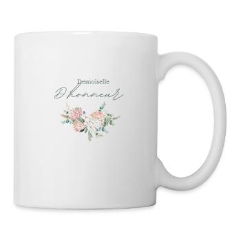 Demoiselle d’honneur floral - Mug blanc - blanc - Droite