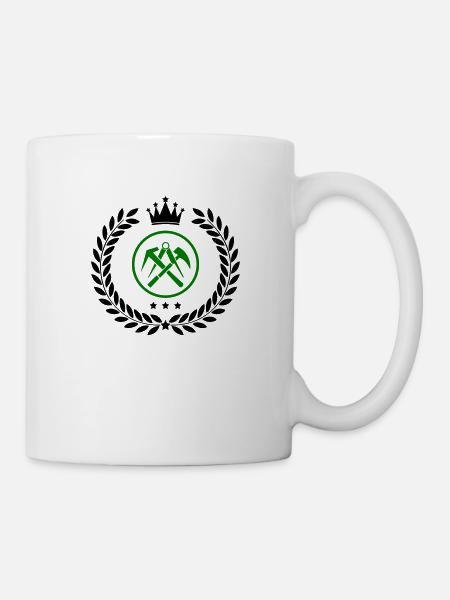 wappen dachdecker - Tasse - Weiß