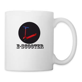 E-Scooter Roller Scooter - Tasse - Weiß - Rechts
