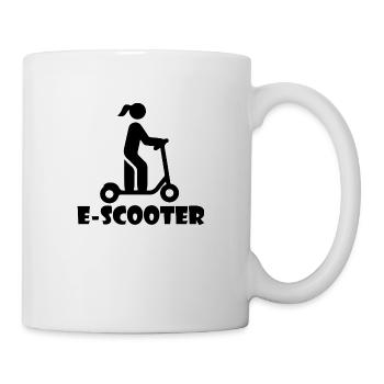 E-Scooter Roller Scooter - Tasse - Weiß - Rechts