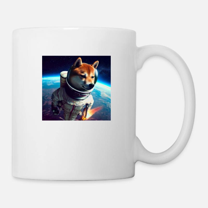 Shiba Inu dans l’espace - Mug blanc - blanc