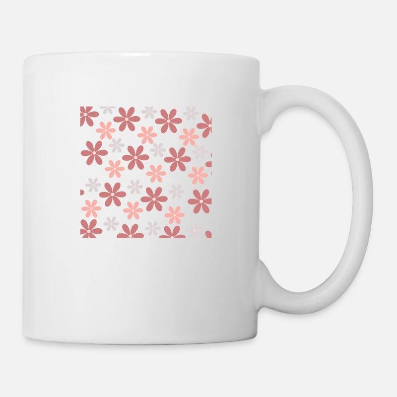 Blumenmeer - Tasse - Weiß