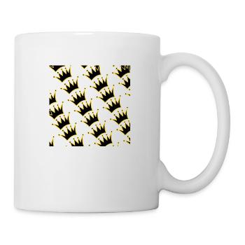 Design mit vielen Kronen - Tasse - Weiß - Rechts