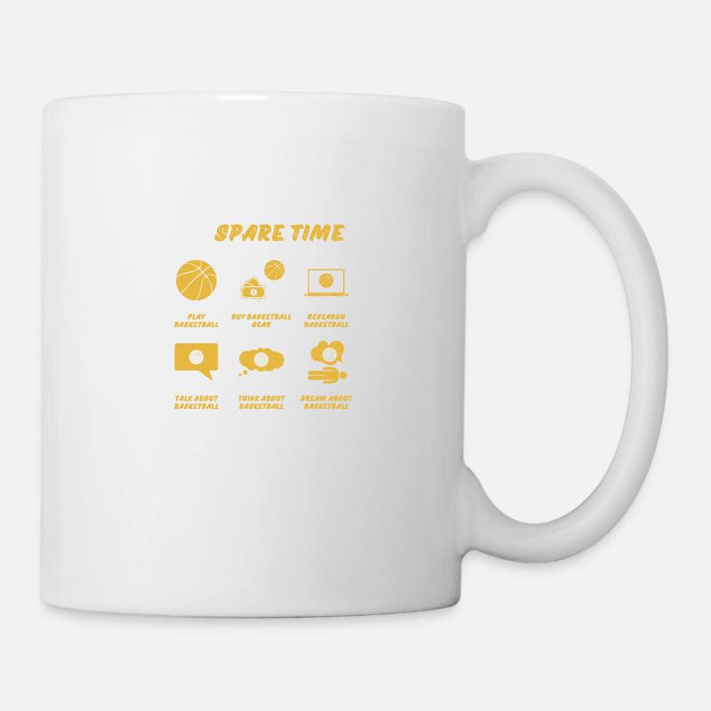 BASKETBALL IN SPARE TIME - Mug - white