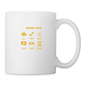 CURLING IN SPARE TIME - Mug - white - Right