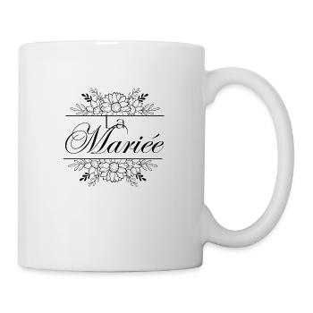 La mariée floral - Mug blanc - blanc - Droite