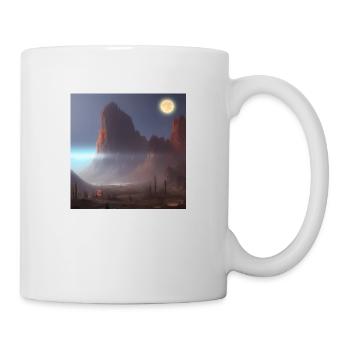 City on the moon - Mug - white - Right