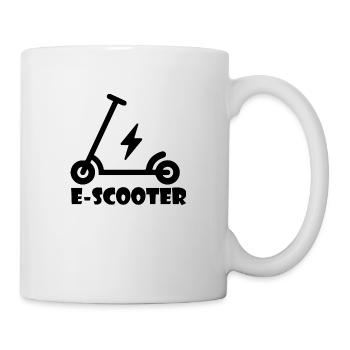 E-Scooter Roller Scooter - Tasse - Weiß - Rechts