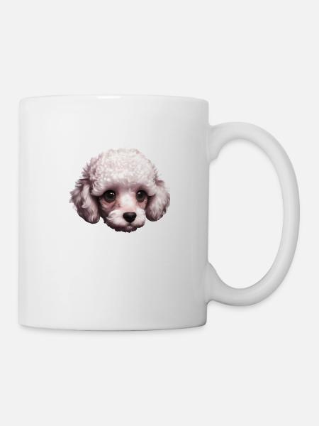Pudel Hundehalter Hundeliebe Pudelwelpe Hundewelpe - Tasse - Weiß