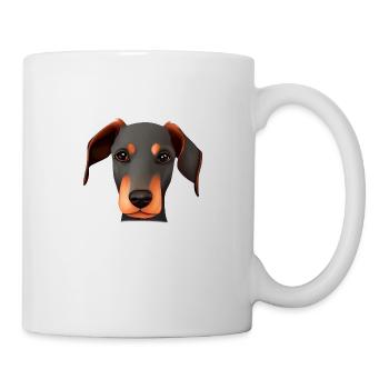 Doberman Chien Doberman Puppy Doberman Dresseur - Mug blanc - blanc - Droite