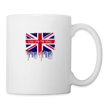 Long Live The King, flagge,england,king,könig - Tasse - Weiß - Rechts