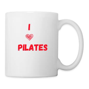 J’ADORE LE PILATES - Mug blanc - blanc - Droite