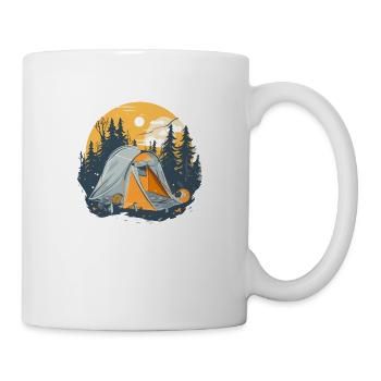 Camping in the forest - Mug - white - Right