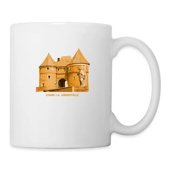 Cham, Biertor, Upper Palatinate, Franconia, Bavaria - Mug - white - Right
