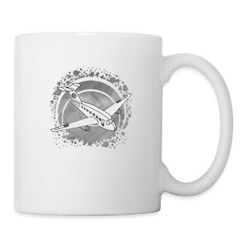 Flugzeug - Tasse - Weiß - Rechts