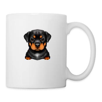 Rottweiler Chien Rottweiler Chiot Chiens Chiot - Mug blanc - blanc - Droite