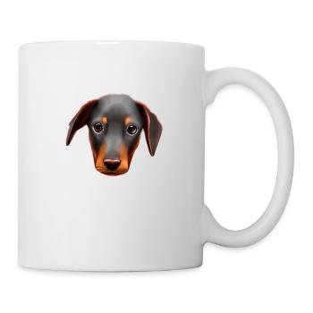 Doberman chiot Doberman chien Doberman dresseur - Mug blanc - blanc - Droite