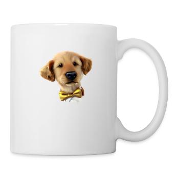 Propriétaires de chiens Golden Retriever chiots chiens - Mug blanc - blanc - Droite