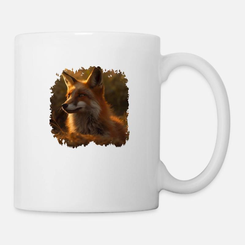 Le renard est considéré comme intelligent et rusé - Mug blanc - blanc