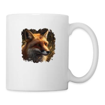 Füchse leben in der Regel in der Nähe von Wäldern - Tasse - Weiß - Rechts