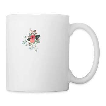 Letter l flowery - Mug - white - Right