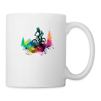 Mountain biking Johann - Mug - white - Right