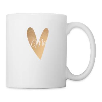 La mariée coeur doré - Mug blanc - blanc - Droite