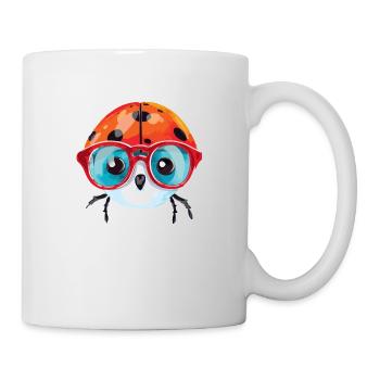 Lili der Marienkäfer - Tasse - Weiß - Rechts