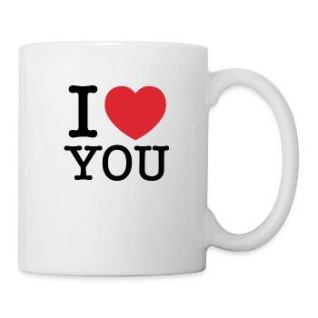 I Love You | You | I Heart You - Mug - white - Right